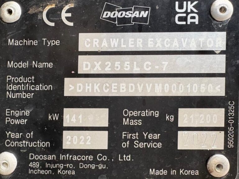 Doosan DX 255 LC-7