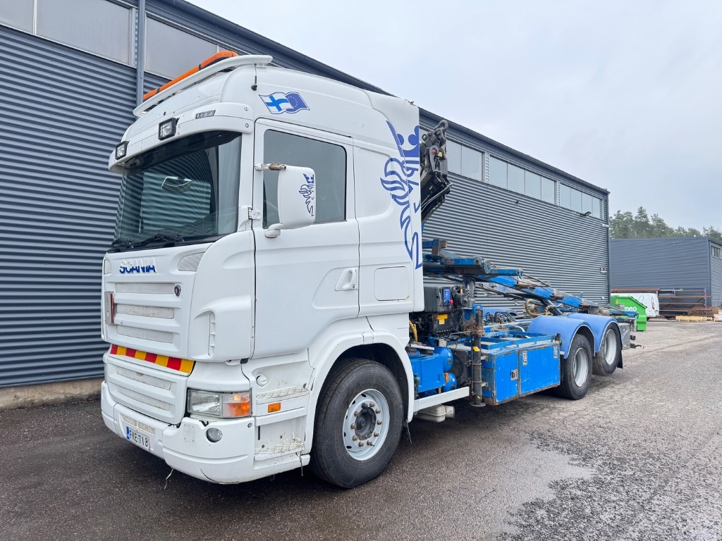 Scania R 420 6x2-4700 HMF 2420+ multilift vaijerilaitteet