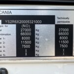 Scania R 560 6x2/4-4900 kokosivuaukeavalla korilla + PL