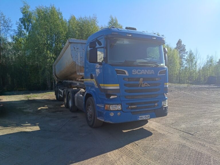 Scania R 580 6x4 EURO-6 ja Carnehl kippikärry
