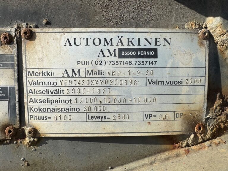 AM VKP-1+2-30 Vaihtolava perävaunu