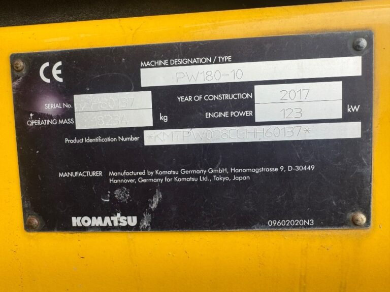 Komatsu PW 180-10