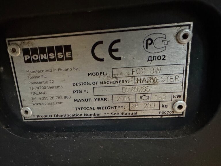Ponsse FOX 8W Harvesteri